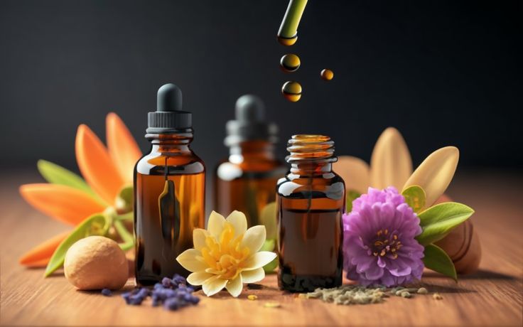 Premium mixed organic mehndi oil for professional use